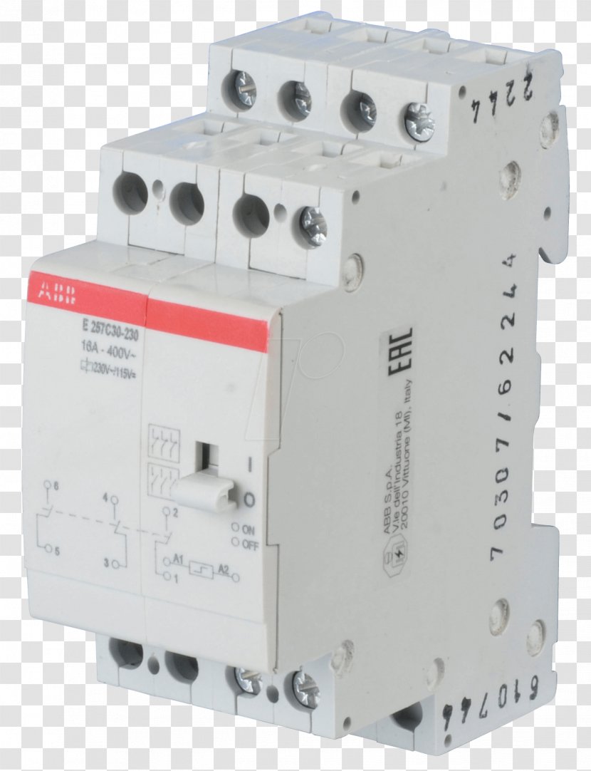Electrical Switches ABB Latching Relay 207...253V AC E 251-230 Group Installation 230V E259R10-230 LC - Circuit Component - Acdc Button Transparent PNG