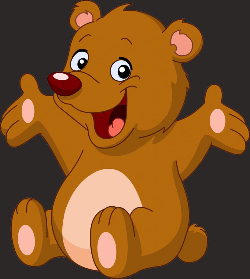 Drawing Cartoon Clip Art - Lovely Hand-painted Bear Transparent PNG