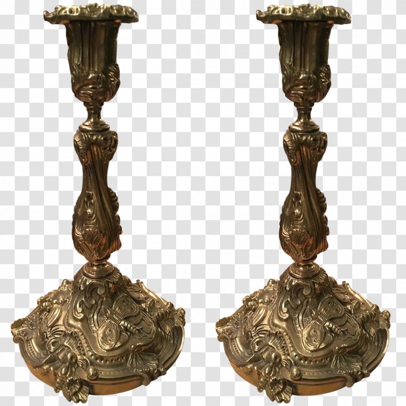 Rococo Candlestick Style Bronze - Artifact Transparent PNG