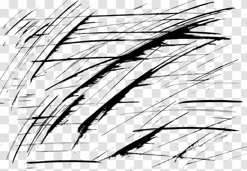 Grunge Drawing - Line Art - Scratches Transparent PNG