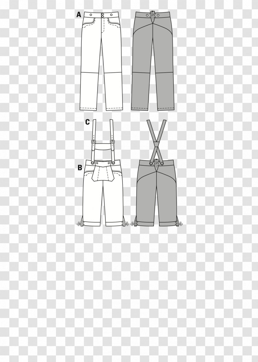 Burda Style Pants Outerwear Clothing Pattern - Sewing Supplies Transparent PNG