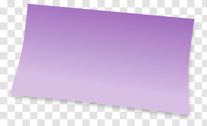 Post-it Note Paper Clip Art Image - Purple - Qh Transparent PNG
