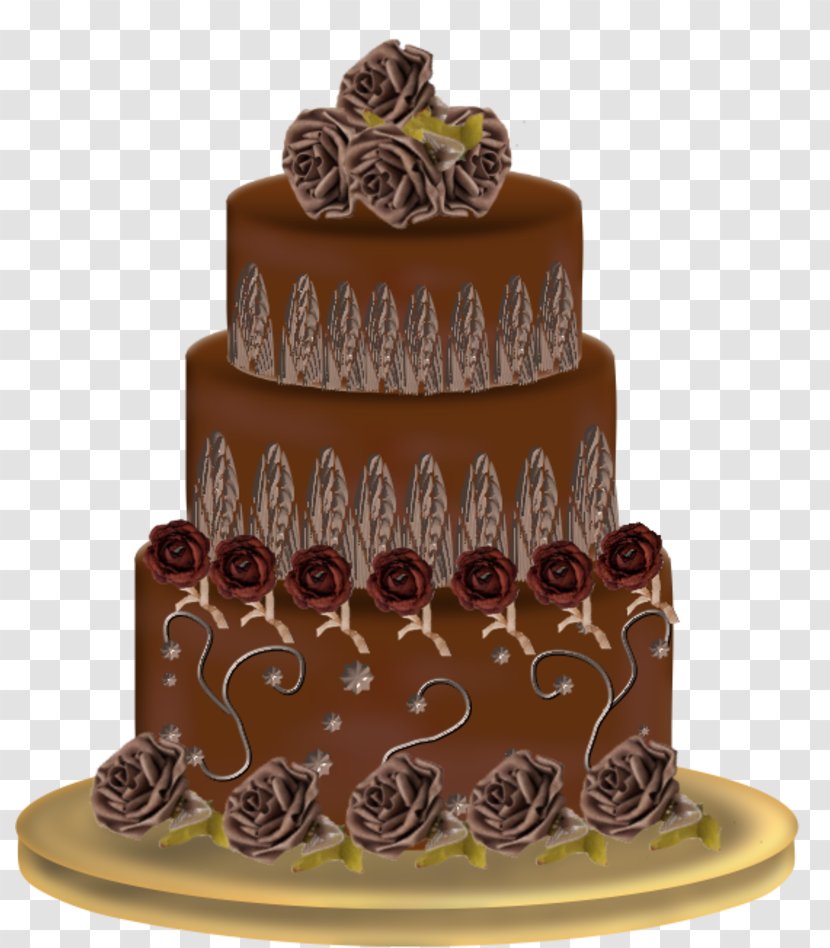 German Chocolate Cake Torte Wedding Layer - Gateaux Transparent PNG