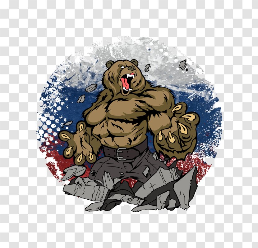 Russian Bear T-shirt Flag Of Russia - Symbol Transparent PNG