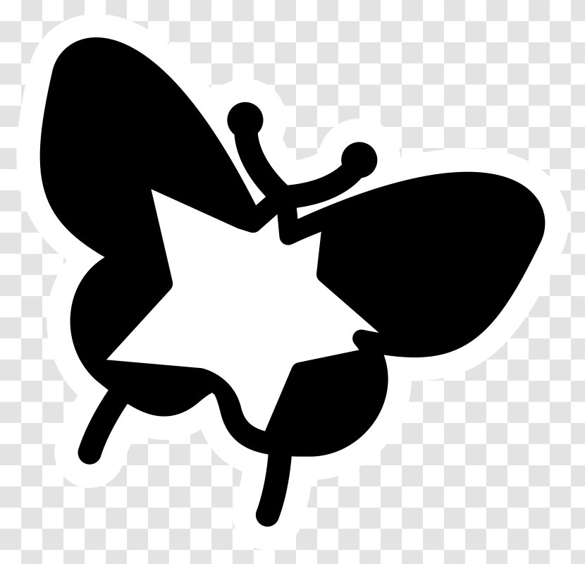 Clip Art Butterfly Vector Graphics - Line Transparent PNG