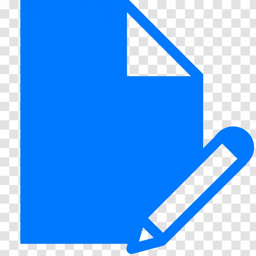 Diagram - Blue - Pencil Icon Transparent PNG