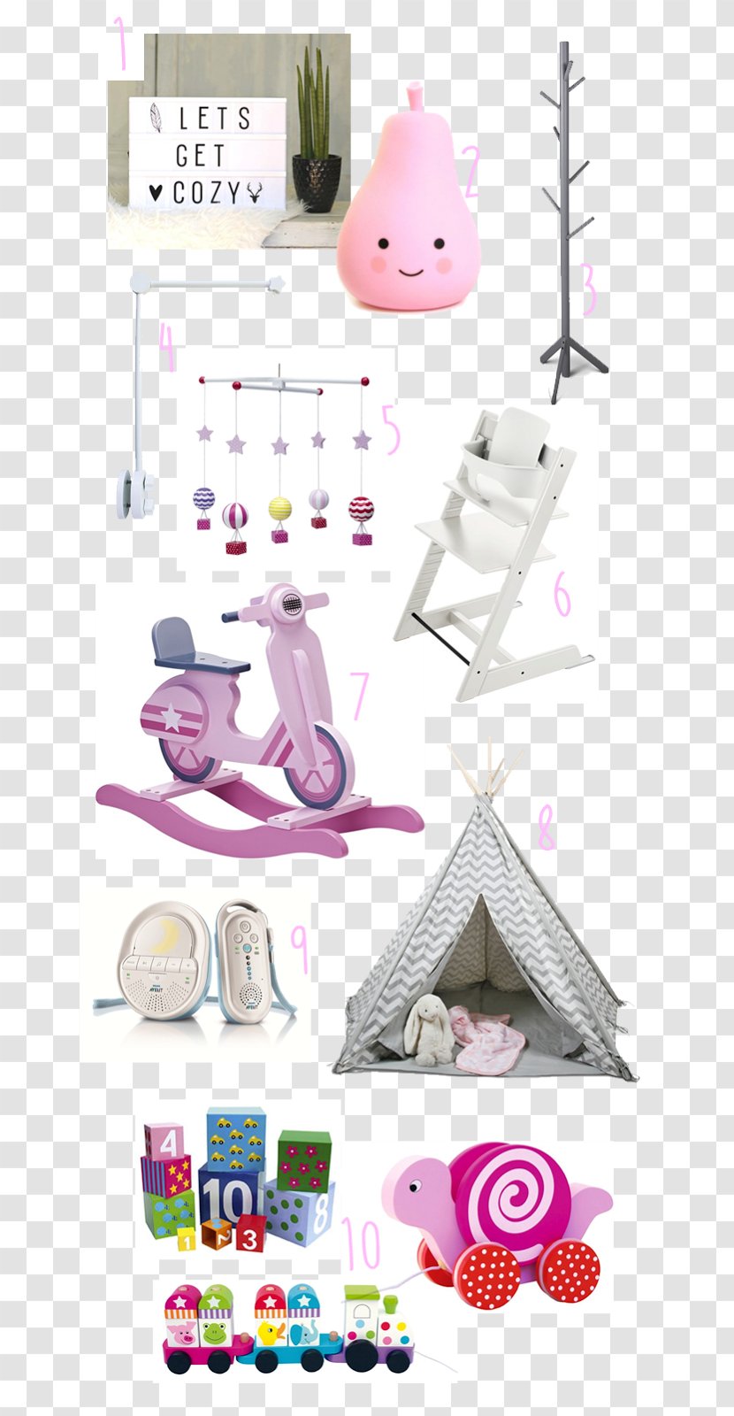 Scooter Rocking Horse Seesaw - Lilac Transparent PNG