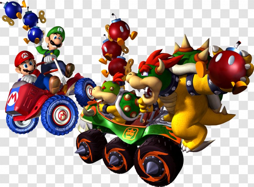 Mario Kart: Double Dash Kart Wii 64 DS & Luigi: Bowser's Inside Story - Toy Transparent PNG