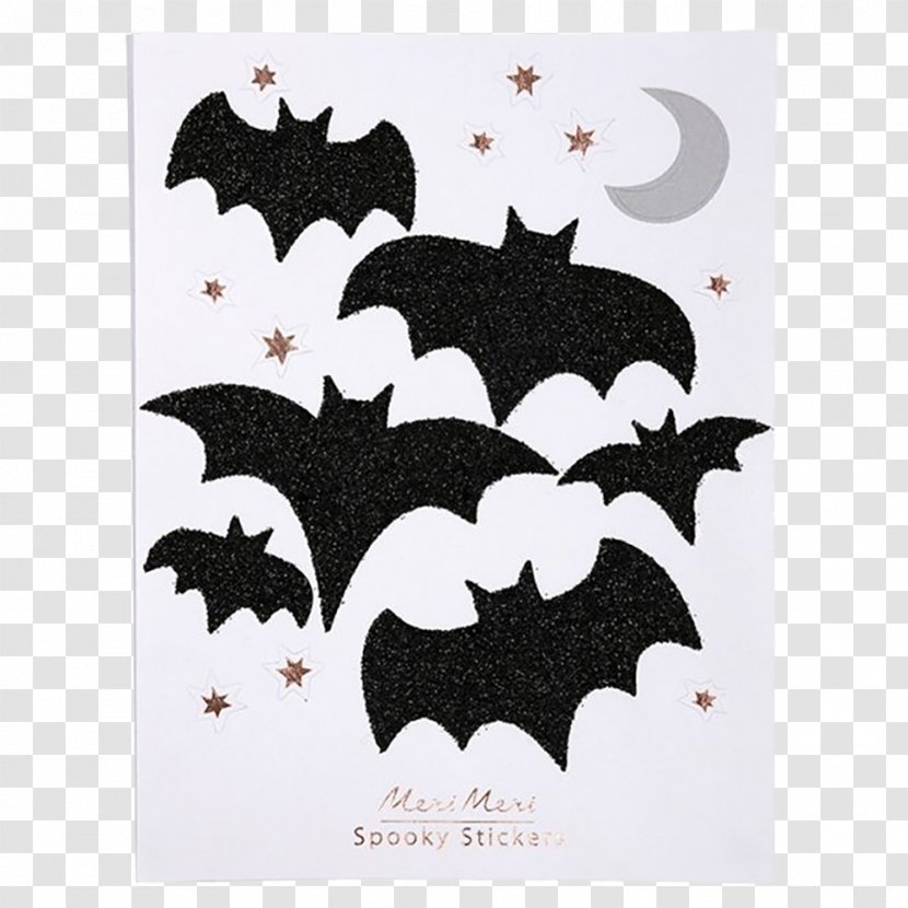 Sticker Paper Adhesive Tape Glitter Wall Decal - Bats Transparent PNG