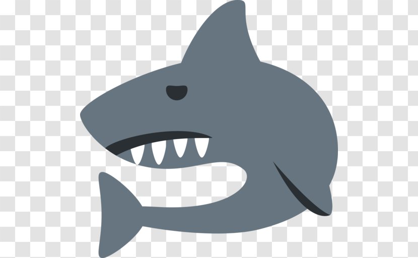 Great White Shark Emoji Snake Emoticon - Text Messaging - Sharks Transparent PNG