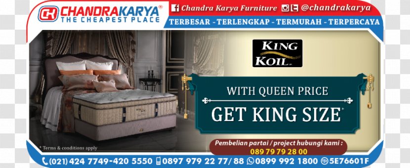 Furniture Advertising Brand King Koil - Kursi Taman Transparent PNG