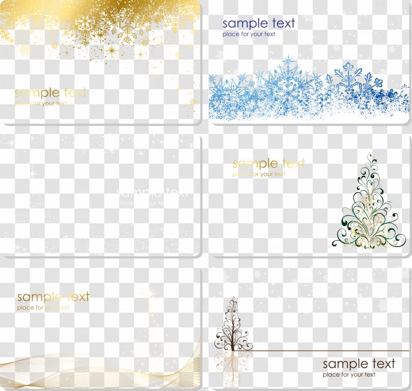 Christmas Card Greeting Decoration - Brand - Decorative Painting Set Vector Transparent PNG