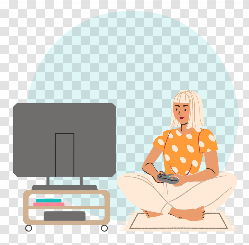 Playing Video Games Transparent PNG