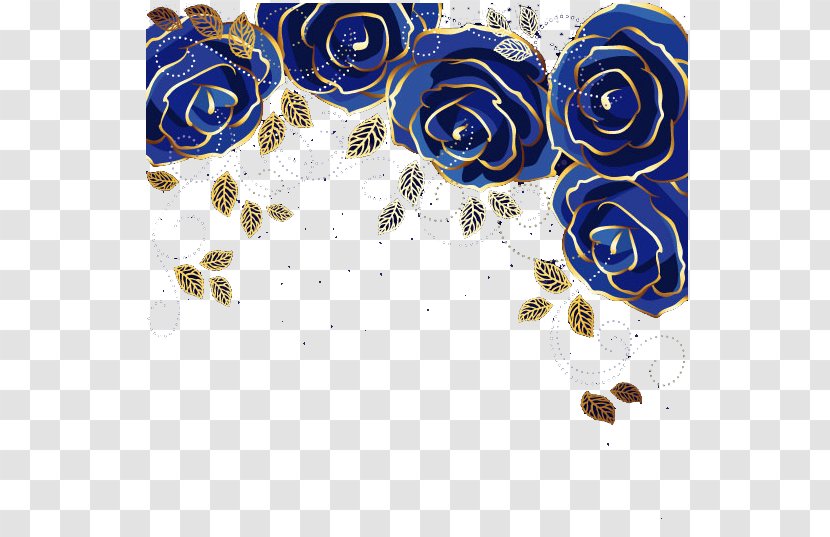 Blue Rose Flower Transparent PNG