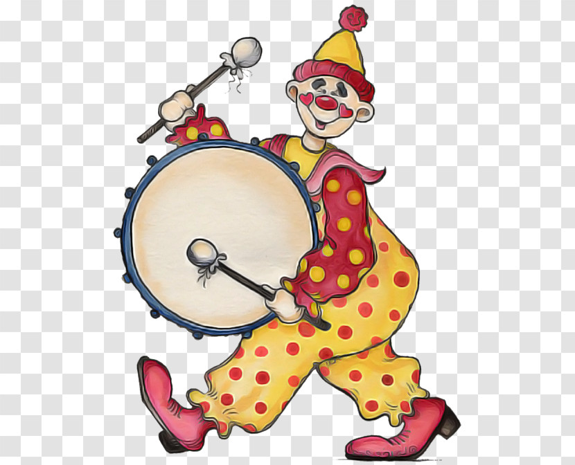 Clown Hand Drum Drum Jester Performing Arts Transparent PNG