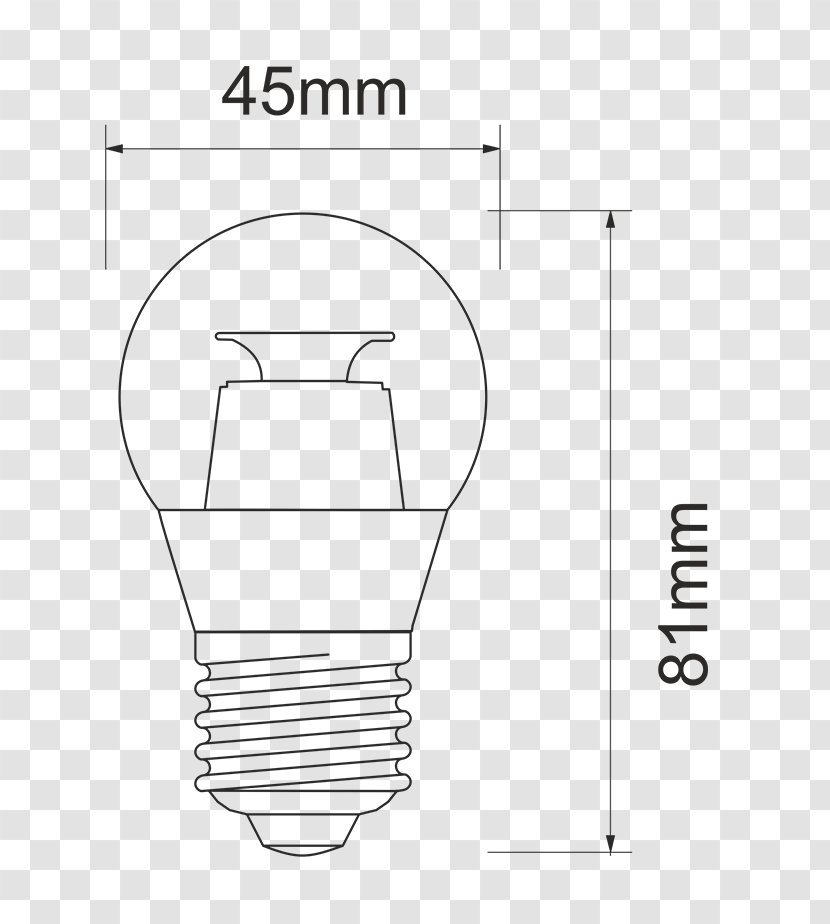 Edison Screw LED Lamp Incandescent Light Bulb Light-emitting Diode Paper - Parallel - Erica Transparent PNG