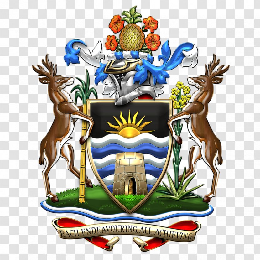 Coat Of Arms Antigua And Barbuda Flag - Anguilla Transparent PNG