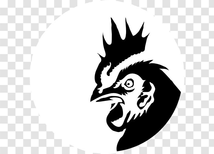 Chicken Silhouette Drawing Clip Art - Rooster Transparent PNG
