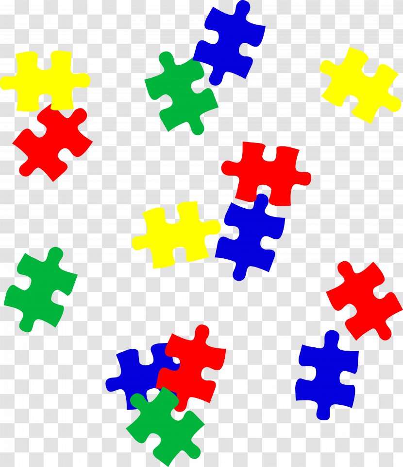 Jigsaw Puzzle Autism Autistic Spectrum Disorders Clip Art - National Awareness Month - Game Pieces Cliparts Transparent PNG