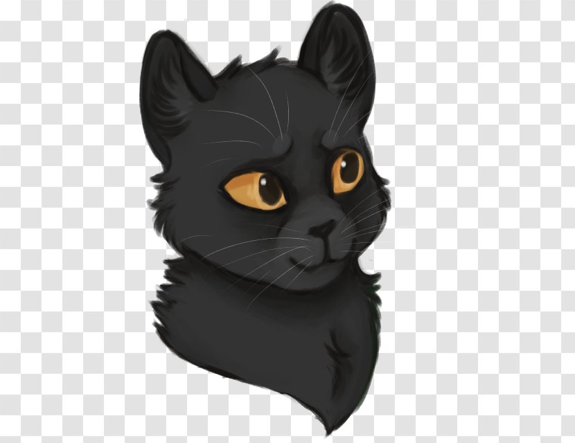 Bombay Cat Black Kitten Domestic Short-haired Whiskers - Head Transparent PNG