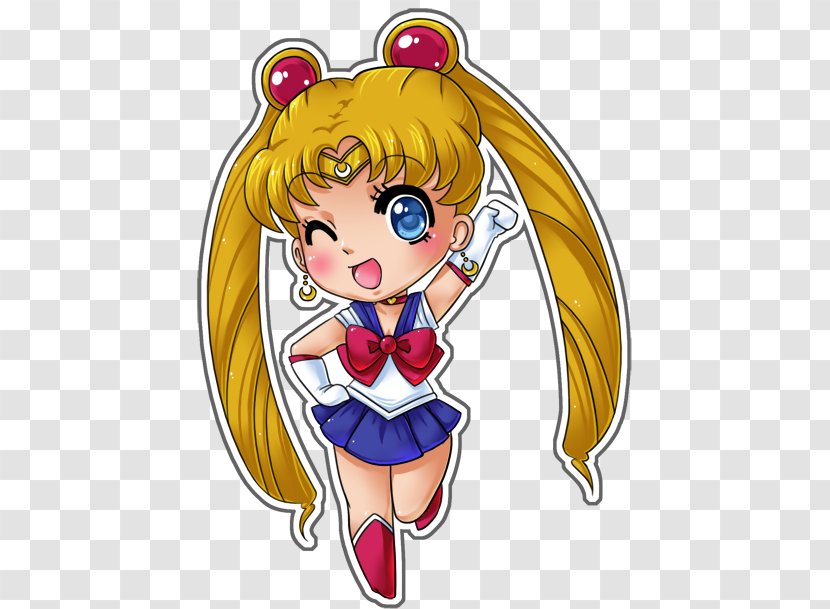 Sailor Moon Chibiusa Mercury Jupiter Luna - Heart Transparent PNG