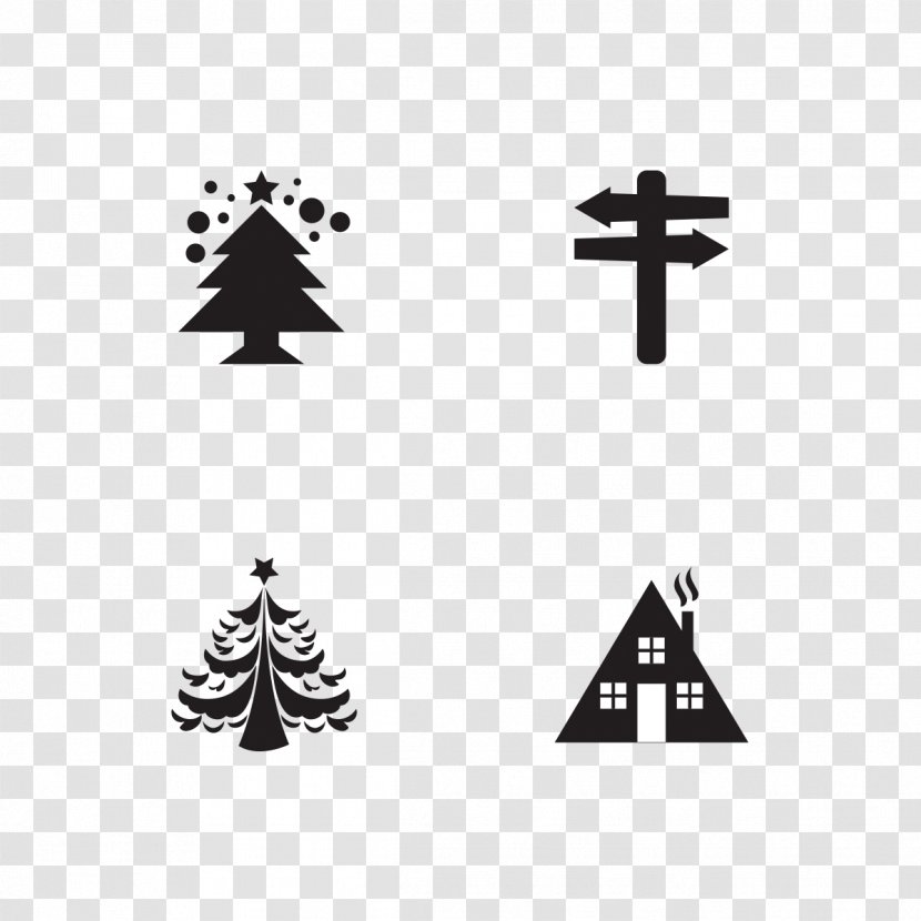 Christmas Euclidean Vector Icon - White - Snow House Transparent PNG