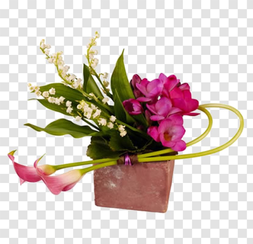 Wedding Floral Background - Design - Magenta Ikebana Transparent PNG
