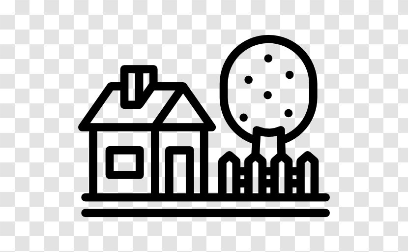 House Building - Black And White Transparent PNG