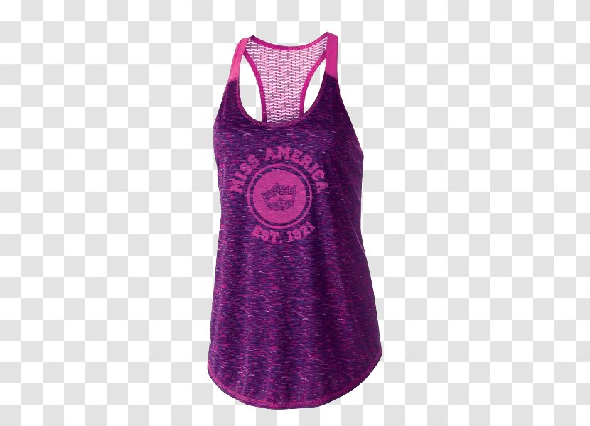 Embroidery Clothing Sleeveless Shirt Stitch - Top - Purple Circle Transparent PNG