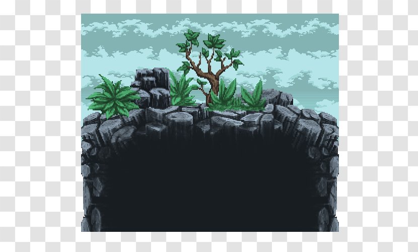 Pixel Art Tile-based Video Game - Sprite - Tree Transparent PNG