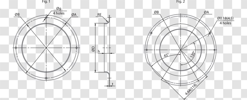Bicycle Wheels Rim Drawing - Curve Ring Transparent PNG