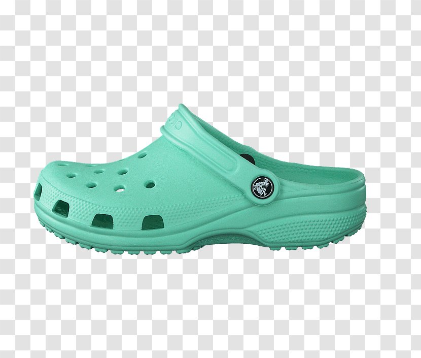 Clog Slipper Crocs Shoe Flip-flops - Aqua - Sandals Transparent PNG