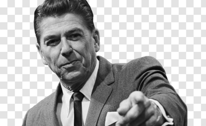 Ronald Reagan A Time For Choosing President Of The United States - Monochrome Transparent PNG