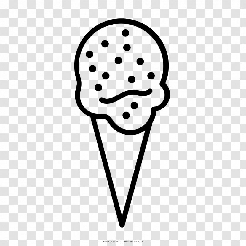 Ice Cream Cones Drawing Coloring Book - Head Transparent PNG