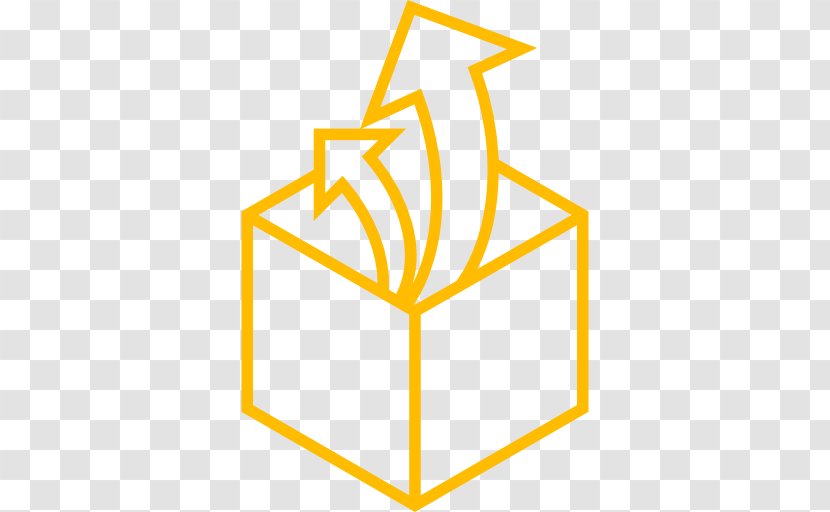 Cube Three-dimensional Space Geometry Shape - Yellow - Keep Out Transparent PNG