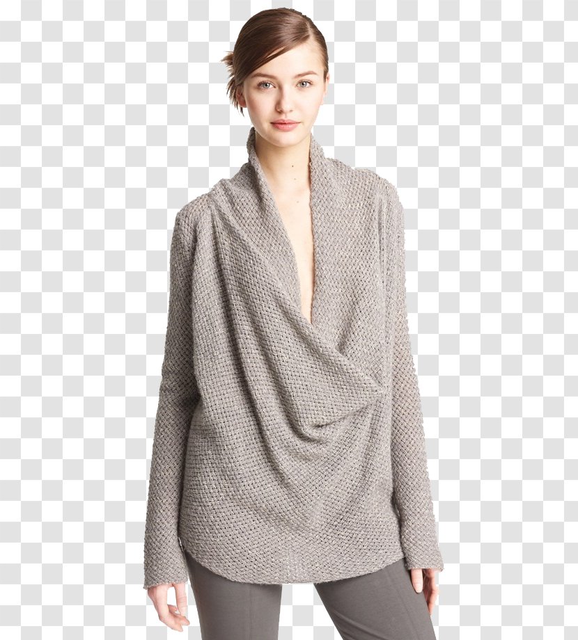 Cardigan Goat Cashmere Wool Sweater Clothing - Sleeve Transparent PNG