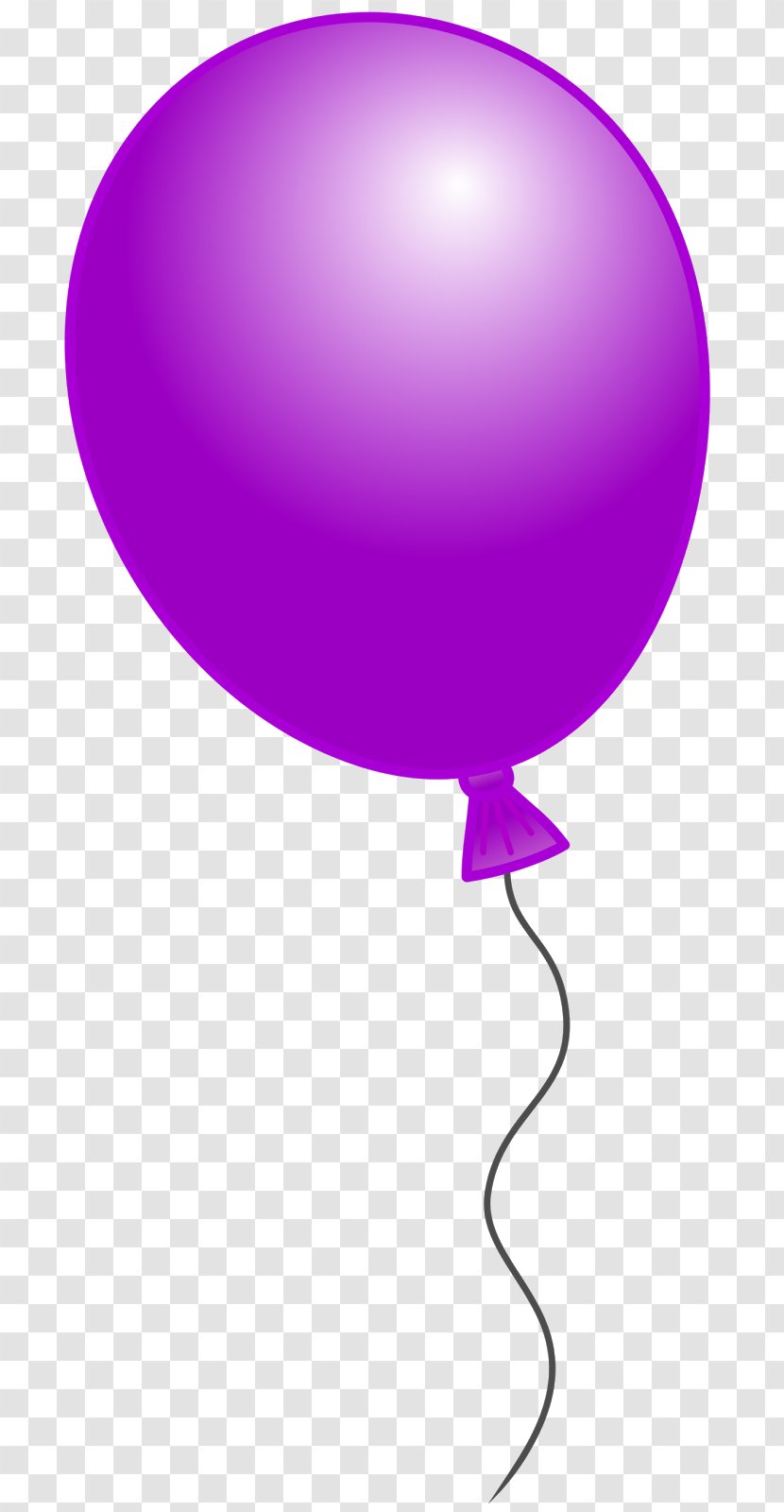 Balloon Birthday Free Content Clip Art - Violet - Single Cliparts Transparent PNG