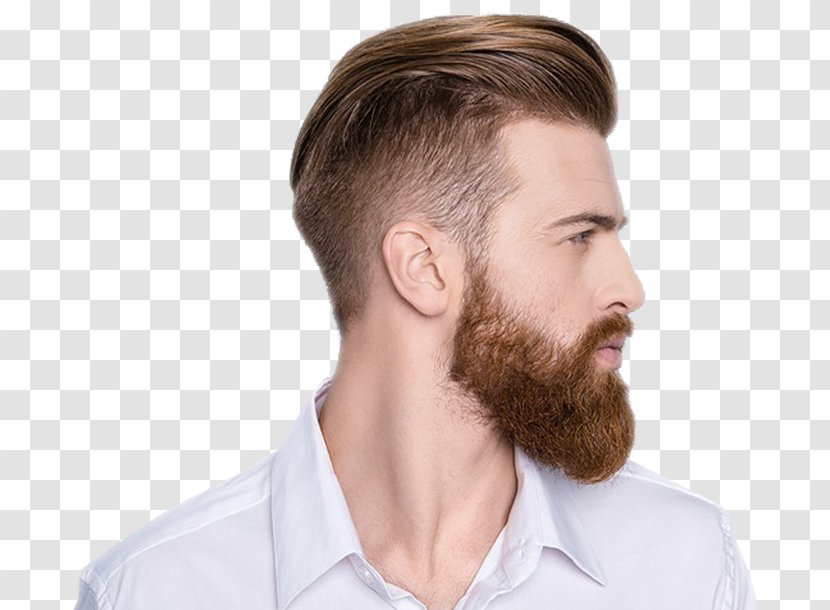 Hairstyle Ducktail Beard Undercut Hair Transplantation - Jaw Transparent PNG