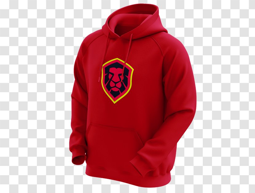 Hoodie (M) Sweater Sweatshirt - Red Transparent PNG