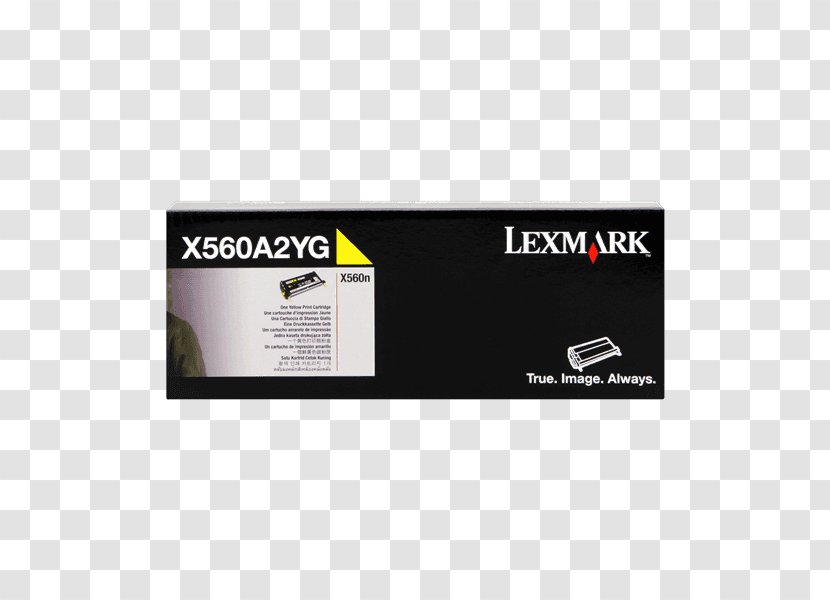 Yellow Lexmark Toner Cartridge Cider Original Equipment Manufacturer - Label - Error Ink Transparent PNG