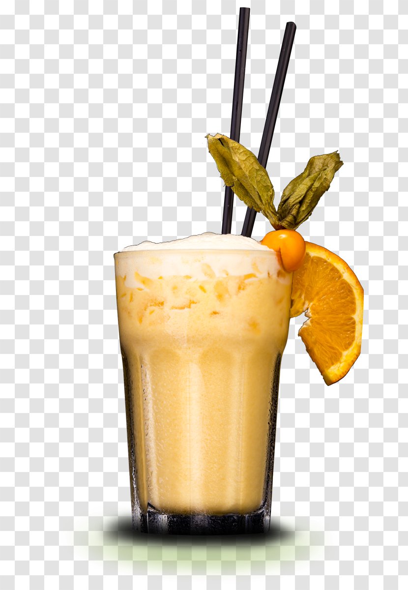 Orange Drink Cocktail Mojito Ice Cream Piña Colada - Non Alcoholic Beverage Transparent PNG