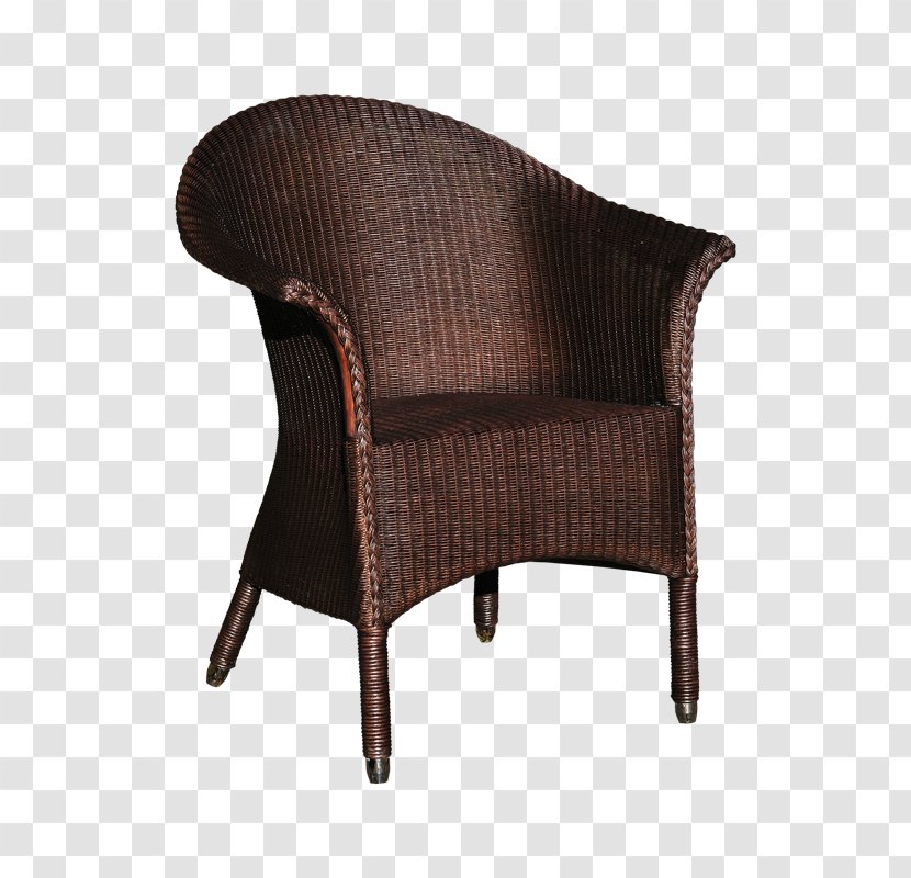 Chair Garden Furniture Wicker Armrest - Wood Transparent PNG