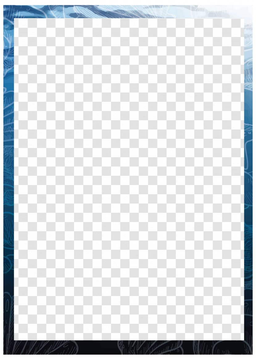 Blue Clip Art - No - Water Background Border Transparent PNG