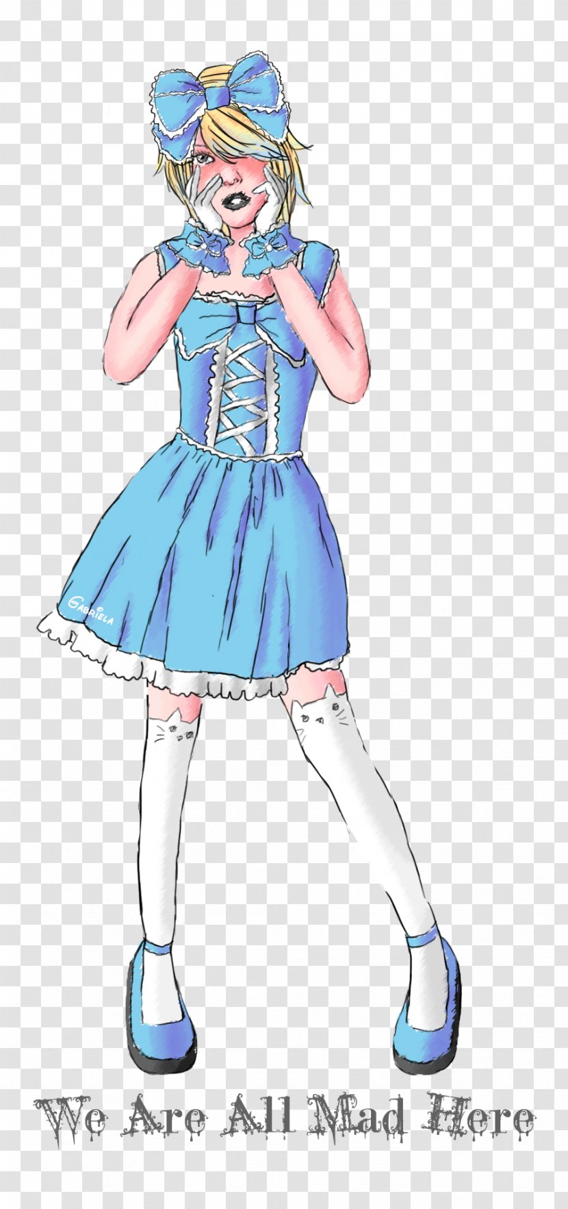 Cartoon Drawing Costume /m/02csf - Flower - Alice In Wonderland Drawings Transparent PNG