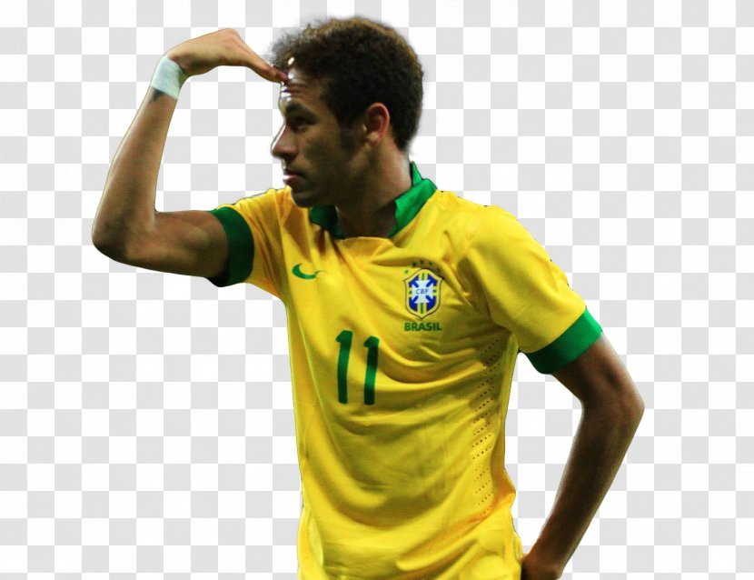 Neymar Brazil National Football Team Player Rendering - Tshirt - Neymer Transparent PNG