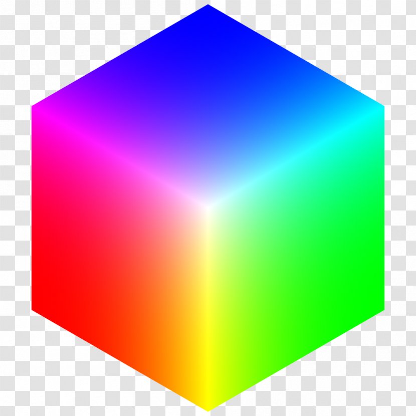 RGB Color Model Space Cube White - Dimension - Colour Transparent PNG