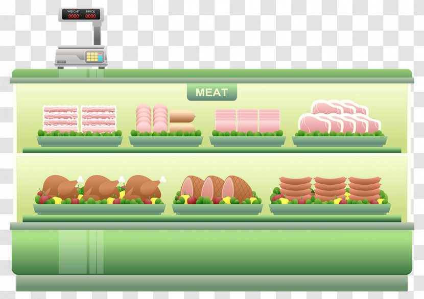 Supermarket Meat Grocery Store Clip Art - 8 Leaflets Photos Transparent PNG