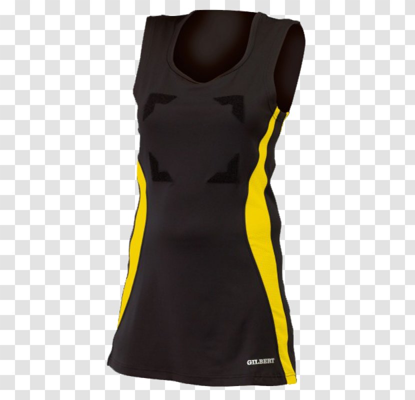 Clothing Outerwear Dress Sportswear Sleeveless Shirt - Yellow - Netball Transparent PNG