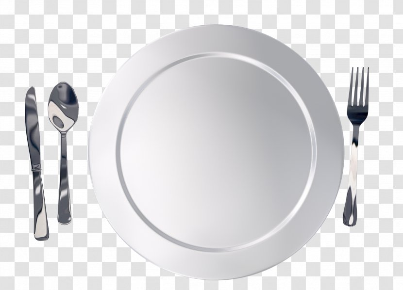 Fork Plate Breakfast Eating Spoon Transparent PNG