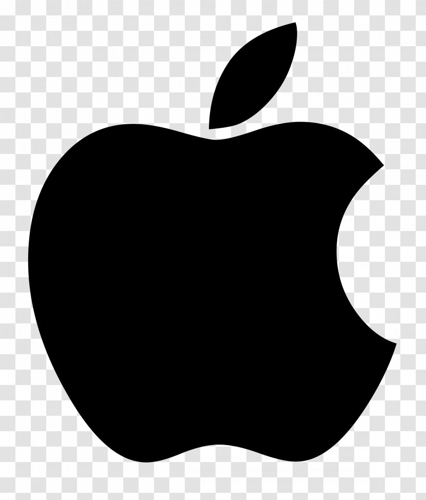 Apple Logo IPod Touch Clip Art - Iphone - Black And White Transparent PNG